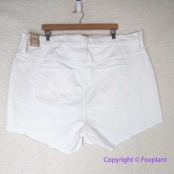 New! Madewell High-Rise Denim Shorts in Tile White size 37 - Picture 10 of 15